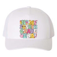 In My Fourth Grade Era Back To School Retro Groovy 4th Grade Yupoong Adult 5-Panel Trucker Hat