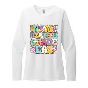 In My Fourth Grade Era Back To School Retro Groovy 4th Grade Womens CVC Long Sleeve Shirt