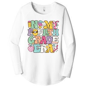 In My Fourth Grade Era Back To School Retro Groovy 4th Grade Women's Perfect Tri Tunic Long Sleeve Shirt