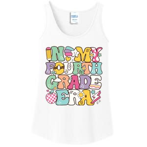 In My Fourth Grade Era Back To School Retro Groovy 4th Grade Ladies Essential Tank