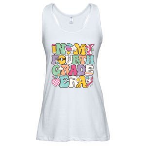 In My Fourth Grade Era Back To School Retro Groovy 4th Grade Ladies Essential Flowy Tank