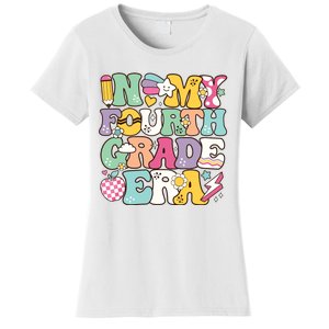 In My Fourth Grade Era Back To School Retro Groovy 4th Grade Women's T-Shirt