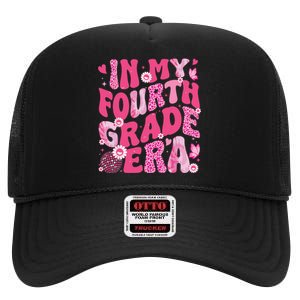 In My Fourth Grade Era Teachers Women Back To School Girl High Crown Mesh Back Trucker Hat