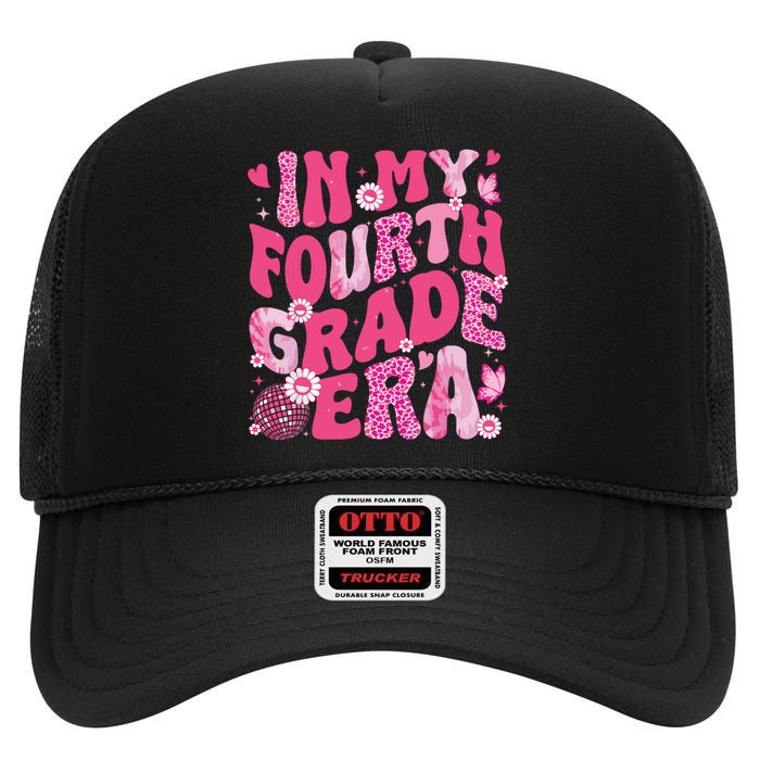 In My Fourth Grade Era Teachers Women Back To School Girl High Crown Mesh Back Trucker Hat