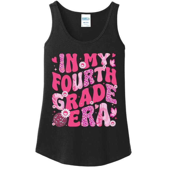 In My Fourth Grade Era Teachers Women Back To School Girl Ladies Essential Tank