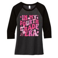 In My Fourth Grade Era Teachers Women Back To School Girl Women's Tri-Blend 3/4-Sleeve Raglan Shirt