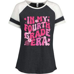 In My Fourth Grade Era Teachers Women Back To School Girl Enza Ladies Jersey Colorblock Tee