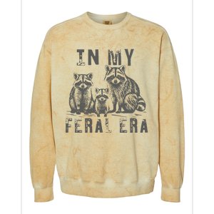 In My Feral Era Racoons Meme Colorblast Crewneck Sweatshirt