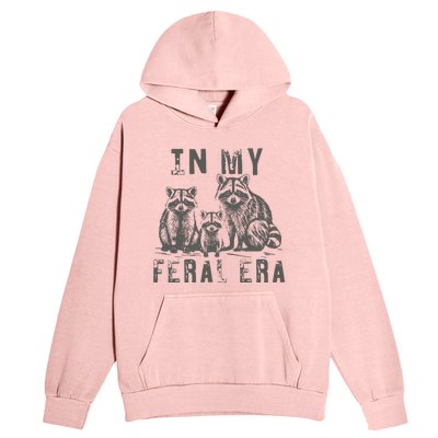 In My Feral Era Racoons Meme Urban Pullover Hoodie