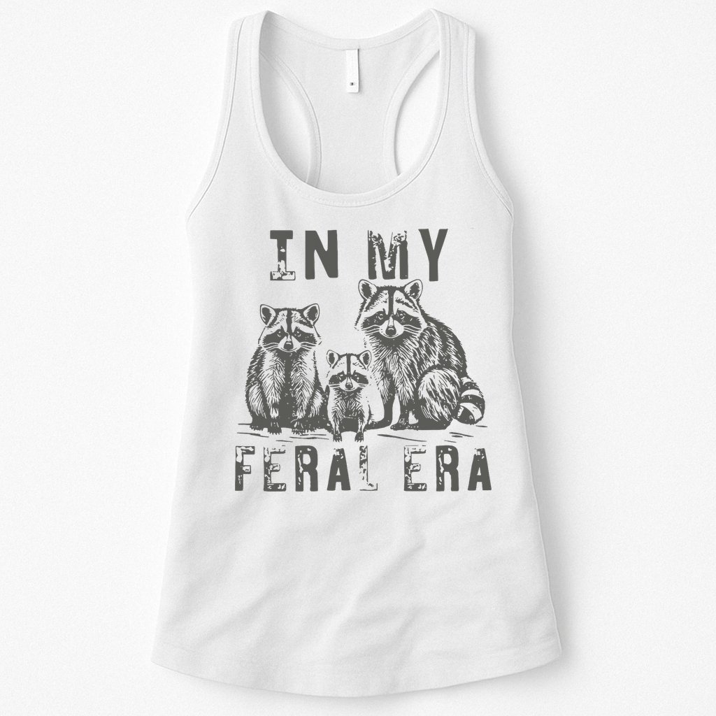 In My Feral Era Racoons Meme Womens Tank Top