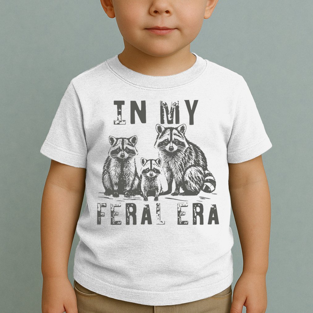 In My Feral Era Racoons Meme Toddler T-Shirt