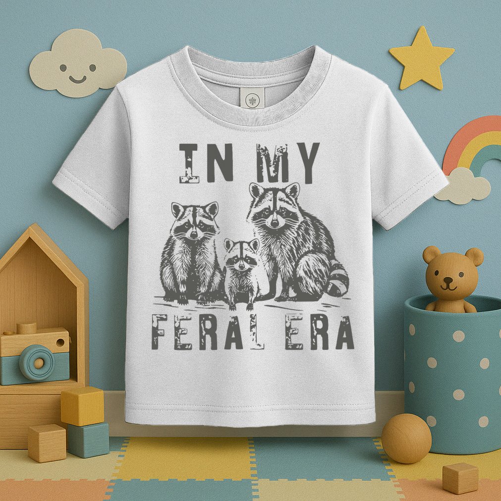In My Feral Era Racoons Meme Toddler T-Shirt