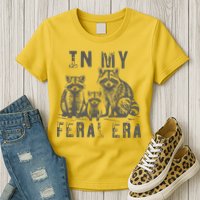 In My Feral Era Racoons Meme Womens T-Shirt