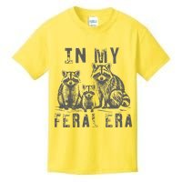 In My Feral Era Racoons Meme Kids T-Shirt