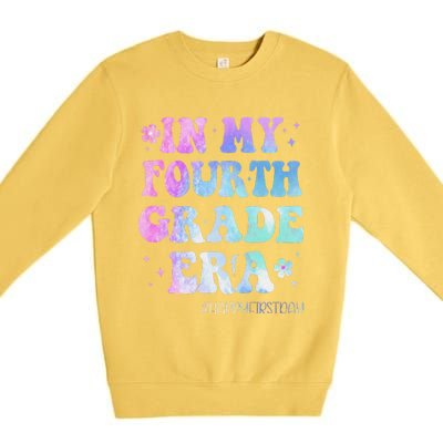 In My Fourth Grade Era Back To School 4th Grade Teacher Gift Premium Crewneck Sweatshirt