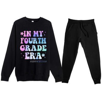 In My Fourth Grade Era Back To School 4th Grade Teacher Gift Premium Crewneck Sweatsuit Set