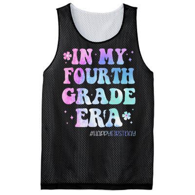 In My Fourth Grade Era Back To School 4th Grade Teacher Gift Mesh Reversible Basketball Jersey Tank