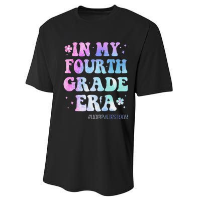 In My Fourth Grade Era Back To School 4th Grade Teacher Gift Performance Sprint T-Shirt