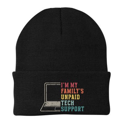 IM My FamilyS Unpaid Tech Support Funny Technical Support Knit Cap Winter Beanie