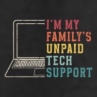 IM My FamilyS Unpaid Tech Support Funny Technical Support Knit Cap Winter Beanie
