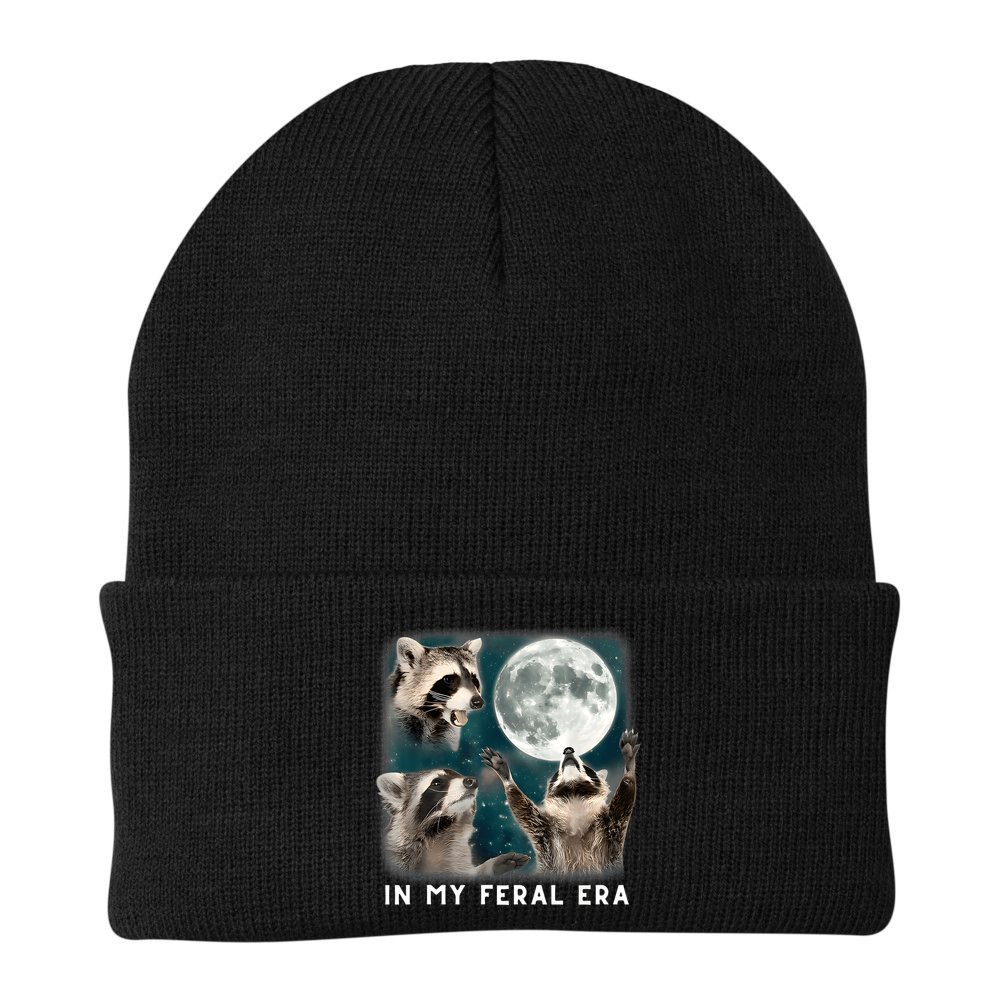 In My Feral Era Raccoon Beanie