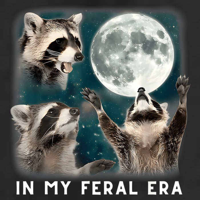 In My Feral Era Raccoon Beanie