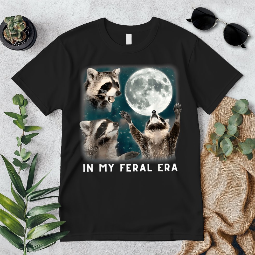 In My Feral Era Raccoon Premium T-Shirt