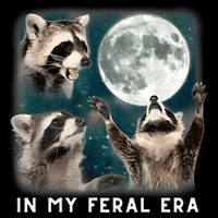 In My Feral Era Raccoon Premium T-Shirt