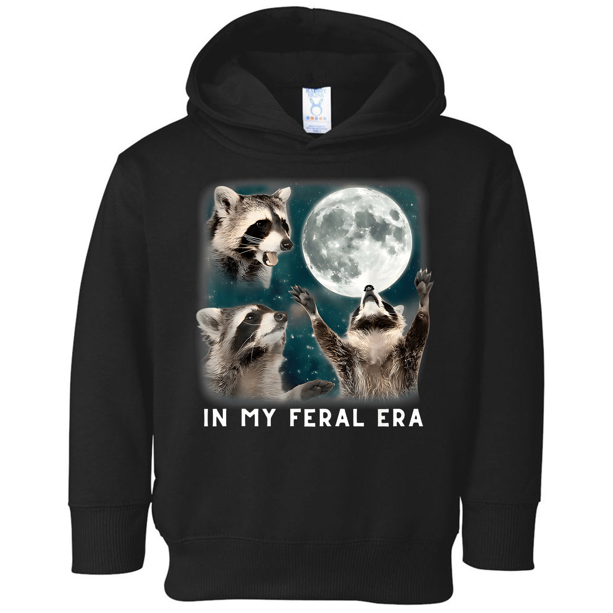 In My Feral Era Raccoon Toddler Hoodie