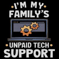 I'm My Family's Unpaid Tech Support Funny Computer Engineer Impact Tech Backpack