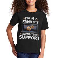 I'm My Family's Unpaid Tech Support Funny Computer Engineer Kids T-Shirt