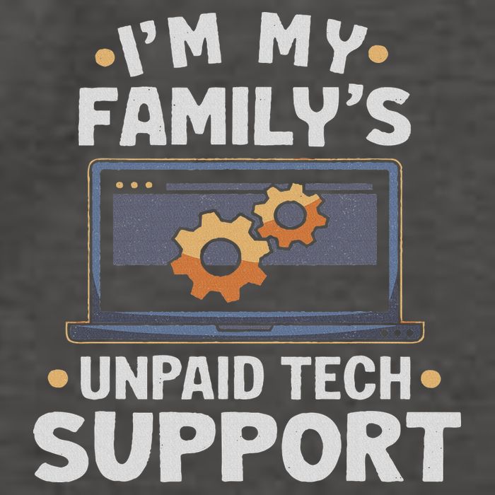 I'm My Family's Unpaid Tech Support Funny Computer Engineer Vector Backpack