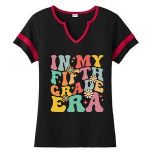 In My Fifth Grade Era First Day Of School Ladies Halftime Notch Neck Tee