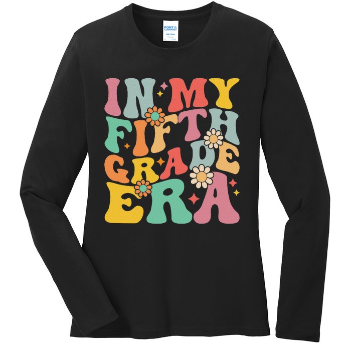 In My Fifth Grade Era First Day Of School Ladies Long Sleeve Shirt