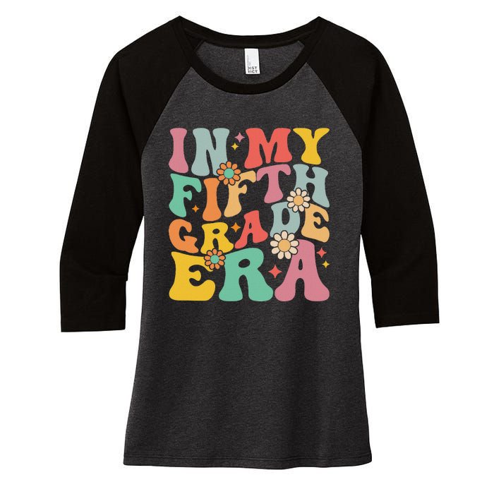 In My Fifth Grade Era First Day Of School Women's Tri-Blend 3/4-Sleeve Raglan Shirt