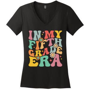 In My Fifth Grade Era First Day Of School Women's V-Neck T-Shirt