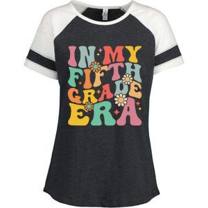 In My Fifth Grade Era First Day Of School Enza Ladies Jersey Colorblock Tee