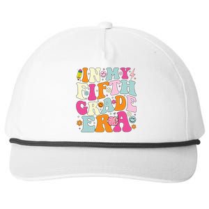 In My Fifth Grade Era 5th Grade Era Teacher Back To School Snapback Five-Panel Rope Hat