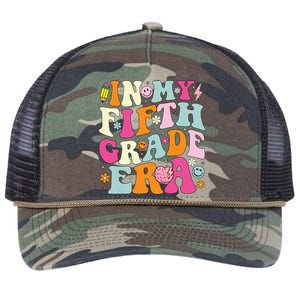 In My Fifth Grade Era 5th Grade Era Teacher Back To School Retro Rope Trucker Hat Cap