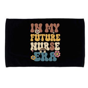 In My Future Nurse Era Groovy Nursing School Student Nurse Microfiber Hand Towel