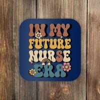 In My Future Nurse Era Groovy Nursing School Student Nurse Coaster