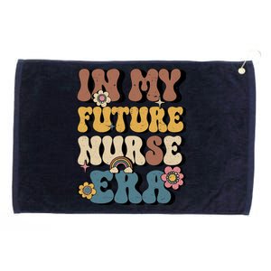 In My Future Nurse Era Groovy Nursing School Student Nurse Grommeted Golf Towel