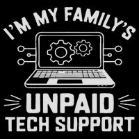 I'm My Family's Unpaid Tech Support Funny Computer Engineer Impact Tech Backpack