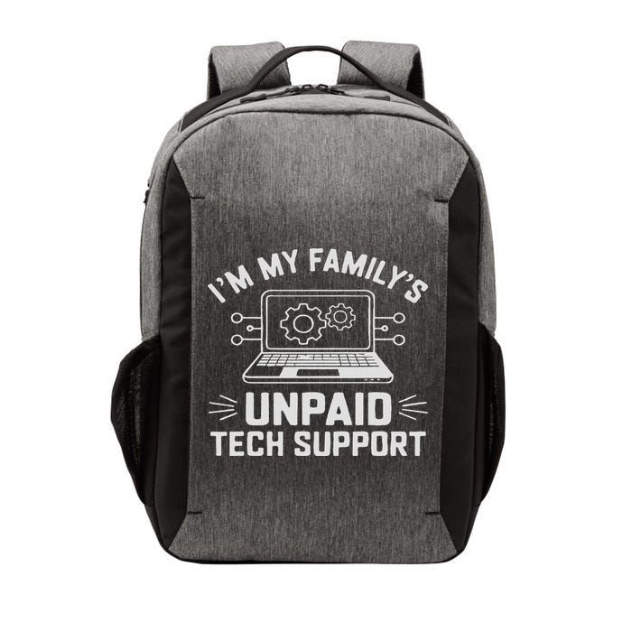 I'm My Family's Unpaid Tech Support Funny Computer Engineer Vector Backpack