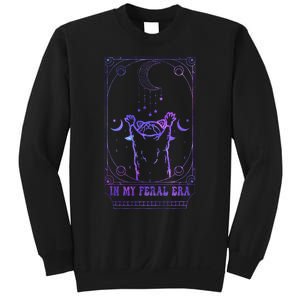 In My Feral Era Racoons Howling At The Moon Racoons Tarot Sweatshirt