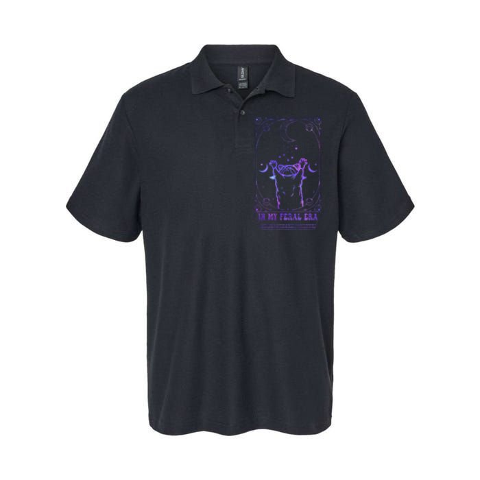 In My Feral Era Racoons Howling At The Moon Racoons Tarot Softstyle Adult Sport Polo