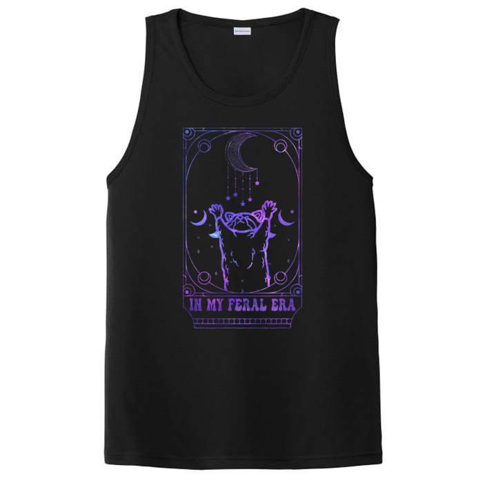 In My Feral Era Racoons Howling At The Moon Racoons Tarot PosiCharge Competitor Tank