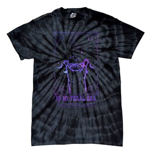 In My Feral Era Racoons Howling At The Moon Racoons Tarot Tie-Dye T-Shirt