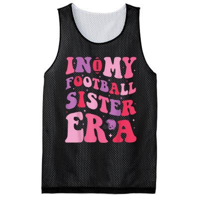 In My Football Sister Era Funny Football Mesh Reversible Basketball Jersey Tank