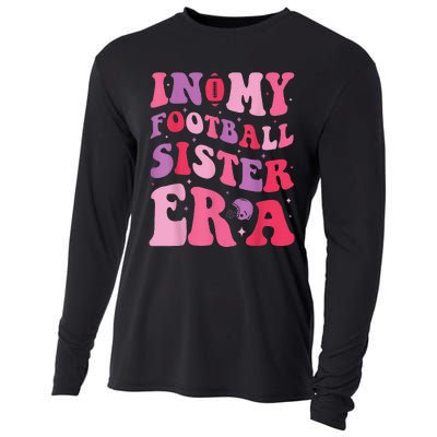 In My Football Sister Era Funny Football Cooling Performance Long Sleeve Crew